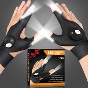 تصویر دستکش چراغ دار گلولایت Glolite lighted gloves