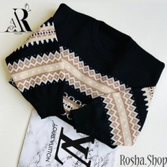 تصویر گپ بافت سرخپوستی - طوسی 