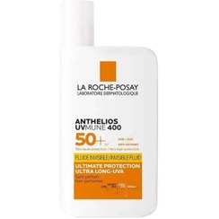 تصویر فلوئید ضد آفتاب لاروش پوزای آنتلیوس یووی مون 400 بی رنگ 50 میل La Roche-Posay Anthelios  UVMune 400 Invisible Fluid Sunscree SPF50
