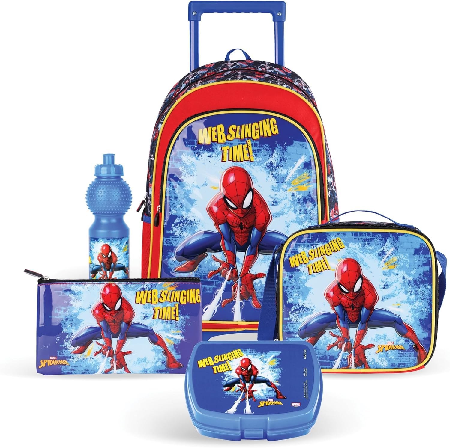 Spiderman trolley 2025 school bag