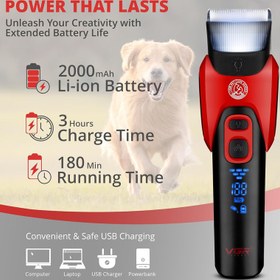 تصویر ماشین اصلاح وی جی آر مدل VGR-208 با تیغه سرامیکی و برش مستقیم 
