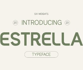 تصویر Estrella Modern Sans Serif 