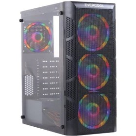 تصویر کیس گیمینگ اورکول EVERCOOL GAMING CASE LW202 RGB - 3 FAN 