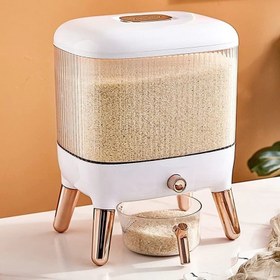 تصویر ظرف برنج پایه دار 