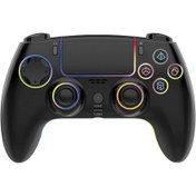 تصویر دسته بازی بی سیم هیسکا مدل HR-71 HISKA HR-71 RGB Wireless Gamepad