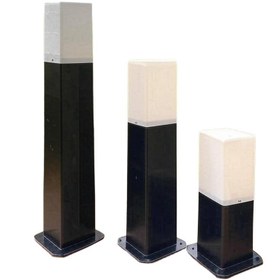 تصویر چراغ های حیاطی مدل روبیکا - مشکی سفید / دیواری ارتفاع30 