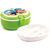 تصویر ظرف غذای 2طبقه بیضی آریا 