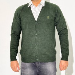 تصویر بافت یقه هفت دکمه دار 