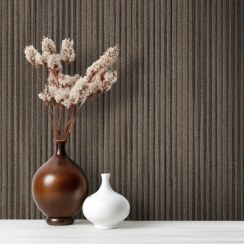 تصویر کاغذ دیواری کربن ۲ طرح راه راه قهوه‌ای کد ۱۰۱۷۷ 