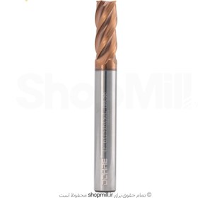 تصویر فرز انگشتی الماس (کارباید) سرتخت قطر ۶ 4F-6*15*d6*50L-HRC55 ENd Mill