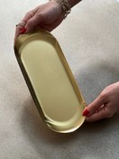 تصویر رولت خوری استیل طلایی سایز ۱۷.۵*۸.۵ و ۲۵*۱۰.۵ و ۳۰*۱۲ و ۲۱.۵*۹ 