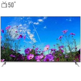 تصویر تلویزیون کیو ال ای دی هوشمند 50 اینچ جی پلاس مدل GTV-50RQ752S G Plus GTV-50RQ752S Smart QLED 50 Inch TV