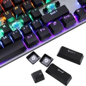 تصویر کیبورد گیمینگ تسکو مدل GK 8130، سوییچ مکانیکال آبی، Full-Size، نورپردازی RGB gamming keyboard mechanical tsco 8130 rgb