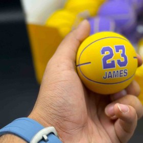 تصویر توپ سیلیکونی لیکرز زرد 