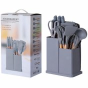 تصویر سرویس کفگیر، ملاقه و چاقو KIT CHENWARE SET 