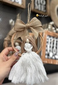 تصویر آویز فرشته جنس مکرومه 