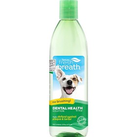 تصویر محلول دهانشویه خوراکی سگ ضد جرم و پلاک دندان | TropiClean fresh breath 