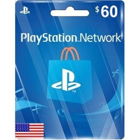 تصویر گیفت کارت پلی استیشن ۶۰ دلاری آمریکا 