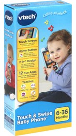 تصویر موبایل آموزشی Vtech مدل Touch and Swipe آبی 