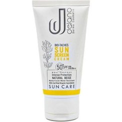 تصویر کرم ضد آفتاب بایوتچ SPF+50 بژ طبیعی دلانو 