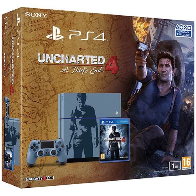 Oferta Flash: PlayStation 4 Slim de 1TB + Uncharted Collection + Uncharted  4 por 299 euros