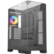 تصویر کیس کامپیوتر لاجی کی C511B ARGB Mid Tower مشکی Logikey C511B ARGB Mid Tower Black Computer Case