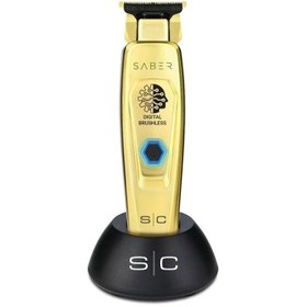 تصویر ماشین‌اصلاح خط‌زن استایل‌کراف سِیبِر (SABER) StyleCraft SABER - PROFESSIONAL FULL METAL BODY DIGITAL BRUSHLESS MOTOR CORDLESS HAIR TRIMMER - GOLD