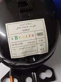 تصویر کمپرسور 1/10 دانپر مدل D36WZ1 گاز R134 