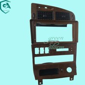 تصویر قاب مانیتور پژو پارس خارجی دو تکه داشبورد قدیم طرح چوب (فلش خور) 