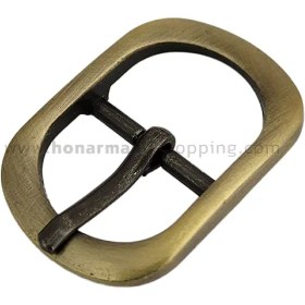 تصویر سگک بیضی سایز 2 رنگ زردقلم 