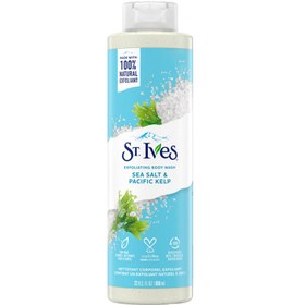 تصویر شامپو بدن جلبک و نمک دریایی سینت ایوز 650 میل Sea Salt & Pacific Kelp exfoliator body wash St.Ives 650ML