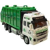 تصویر کامیون فلزی حمل زباله 