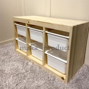 تصویر نظم دهنده کودک ایکیا مدل TROFAST با ۶ کشو ابعاد ۵۲×۴۴×۹۳ سانتیمتر 