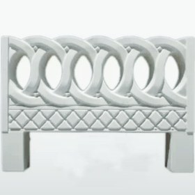 تصویر نرده پلیمری طرح المپیک در ابعاد ۵۵*۸۰ Olympic design polymer fence in dimensions 70x55