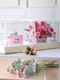 تصویر باکس گل و کیک دخترونه 