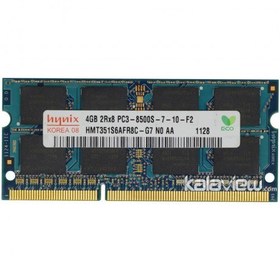 تصویر رم لپ تاپ هاینیکس 4GB مدل DDR3 باس 1066MHZ/8500 کره HMT351S6BFR8C-G7 N0 AA 048 تایمینگ CL7 