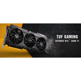 تصویر کارت گرافیک استوک ایسوس Asus RTX 3060 ti TUF OC 8GB ASUS TUF Gaming GeForce RTX 3060 Ti OC