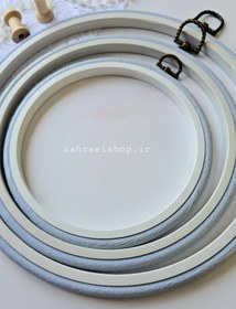 تصویر کارگاه گلدوزی ژله ای طوسی روشن در سایزبندی 