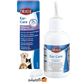 تصویر محلول تریکسی تمیز کننده گوش گربه Trixie Ear Care for dogs, cats and other small animals