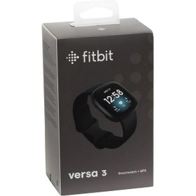 تصویر ساعت هوشمند فیت بیت Versa 3 با بدنه آلومینیومی مشکی Versa 3 Black Aluminum Case