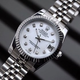 تصویر ساعت رولکس سیلور صفحه صدفی Rolex date-just SWS5874 