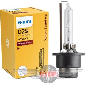 تصویر لامپ زنون D2S زنون فیلیپس (اصل) XENON D2S PHILIPS