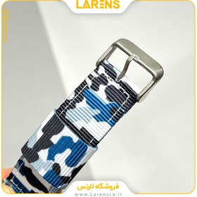 تصویر لارنس | قیمت و خرید بند اپل واچ کانواس Canvas سری 44/42/45mm ارتشي Code 3 