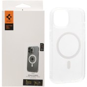 تصویر قاب Spigen اورجینال دور ژله ای شفاف MagSafe مدل Apple iPhone 15 / iPhone 14 / iPhone 13 (پک دار) 