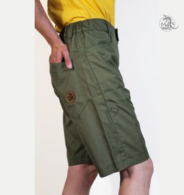 تصویر شلوارک Bould+ زیتونی 