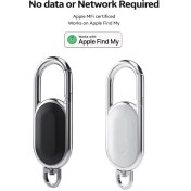 تصویر جاکلیدی بلوتوثی هوشمند، دزدگیر ضد گم شدن، جی پی اس، ردیاب اپل، جاکلیدی یاب، کارابین، حلقه کلید 