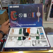 تصویر پک ساعت هوشمند طرح اپل واچ مدل HM COMBO ULTRA2 به همراه ایرپاد و ساعت زنانه 