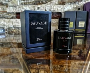 تصویر عطر ادکلن مردانه ساواج/ ساواژ الگزیر 60 میل "هارد باکس" جعبه اصلی، sauvage elixir، تستر اورجینال سفارش اروپا بشرط استعلام بارکد Sauvage elixir Eau de perfume original tester 60 ml HARDBOX