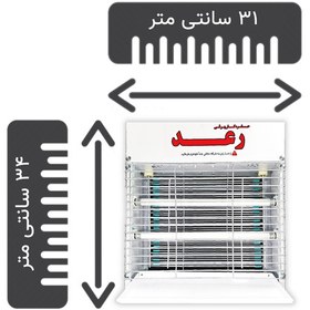 تصویر حشره کش برقی رعد دو لامپ 