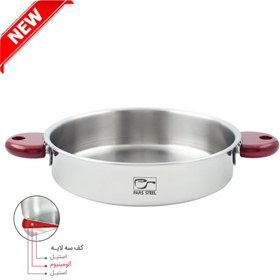 تصویر سرویس قابلمه پارس استیل مدل رایکا کف سه لایه (5 پارچه) Parssteel Cookware-Set 5 Pcs Raika Model